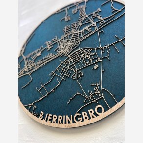 Bjerringbro bykort i tr