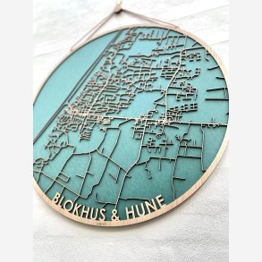 Blokhus & Hune bykort i tr