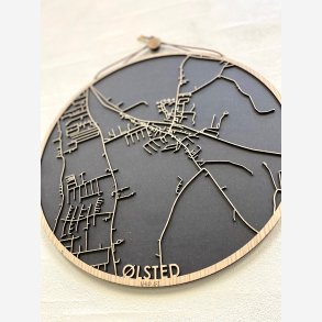 lsted (Sjlland) bykort i tr