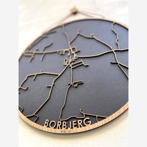 Borbjerg bykort i tr