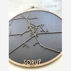 Srup (Postnr.9530) bykort i tr