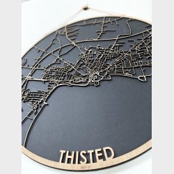 Thisted bykort i tr�