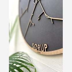 Srup (Postnr.9530) bykort i tr