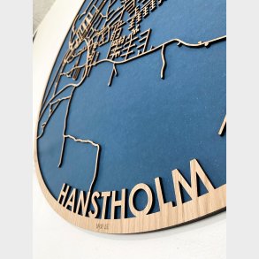 Hanstholm bykort i tr