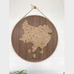 Silkeborg bykort i tr