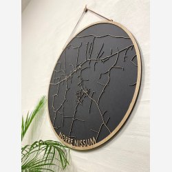 Nrre Nissum (Med Opland) bykort i tr