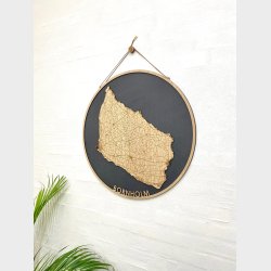 Bornholm bykort i tr