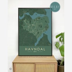 Havndal og opland byplakat 70 stk