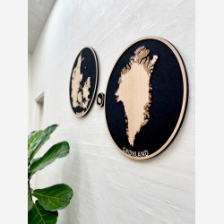 Gr�nland bykort i tr�