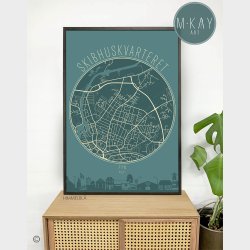 Skibhuskvarteret Cirkelplakat 75 Stk