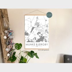 Munke bjergby byplakat 45 stk