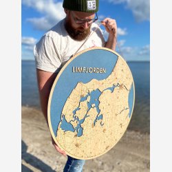 Limfjorden bykort i tr