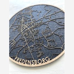 Fredensborg bykort i tr