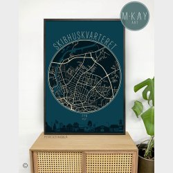 Skibhuskvarteret Cirkelplakat 75 Stk