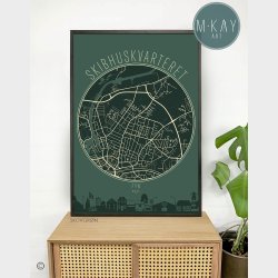 Skibhuskvarteret Cirkelplakat 75 Stk