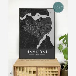 Havndal og opland byplakat 70 stk